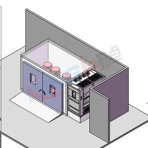 高校定制款18m3步入式恒溫恒濕試驗(yàn)室交付完成